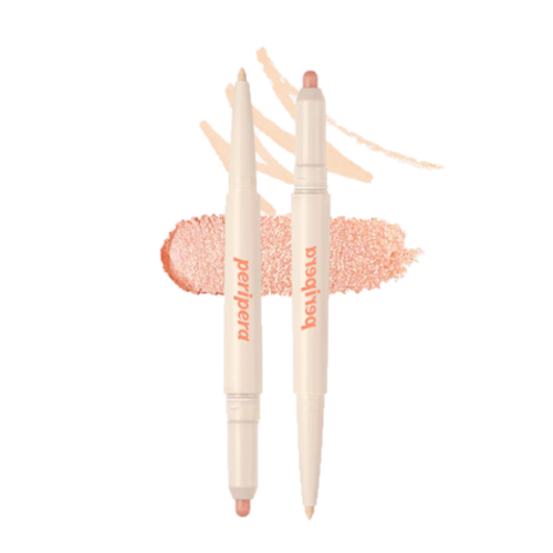 [PERIPERA]  SUGAR TWINKLE DUO EYE STICK 004 SUNDAY CORAL (0.23G+0.55G)