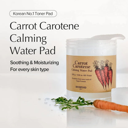 SKINFOOD CARROT CAROTENE CALMING WATER PADS 