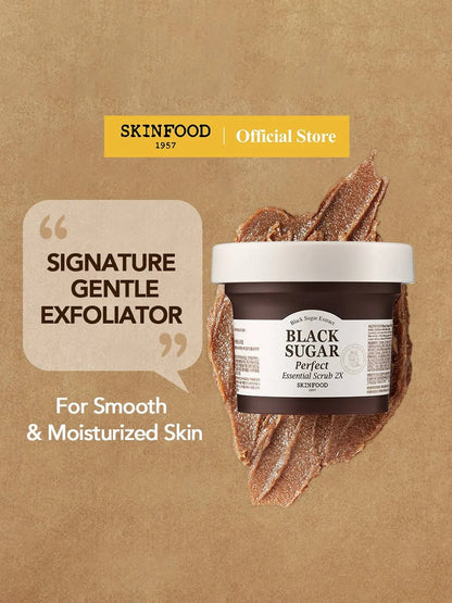 [SKINFOOD]  BLACK SUGAR PERFECT ESSENTIAL SCRUB 2X 210G